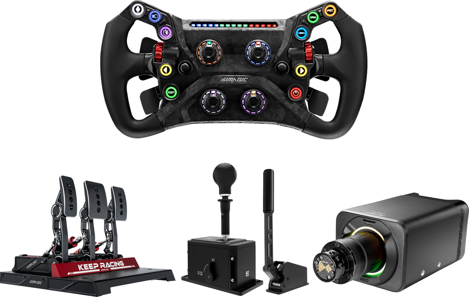 Simagic Alpha EVO Pro 18Nm Wheel Base bundle