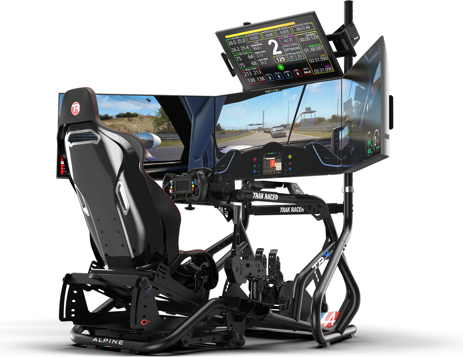 Freestanding Quad Monitor Stand