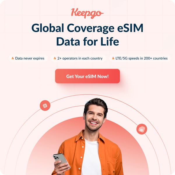 keepgo lifetime esim